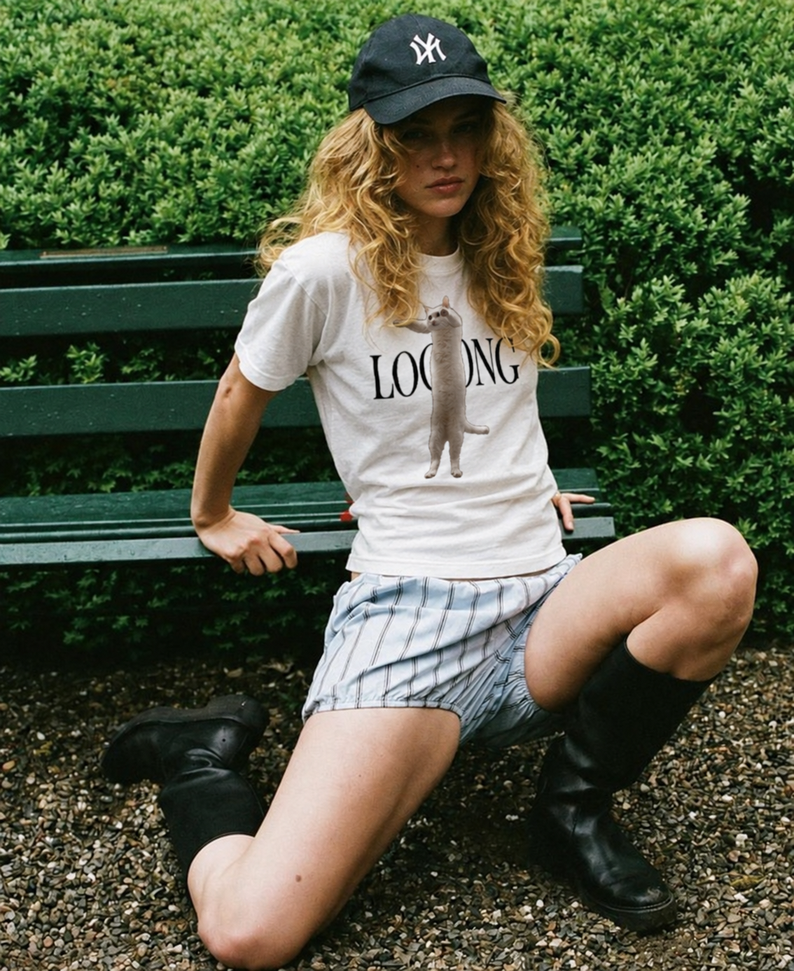 Looong Cat Natural Tee
