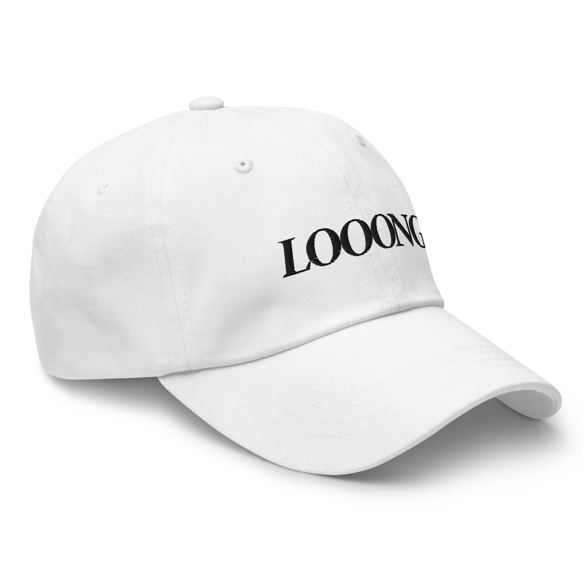 Looong Logo White Dad hat