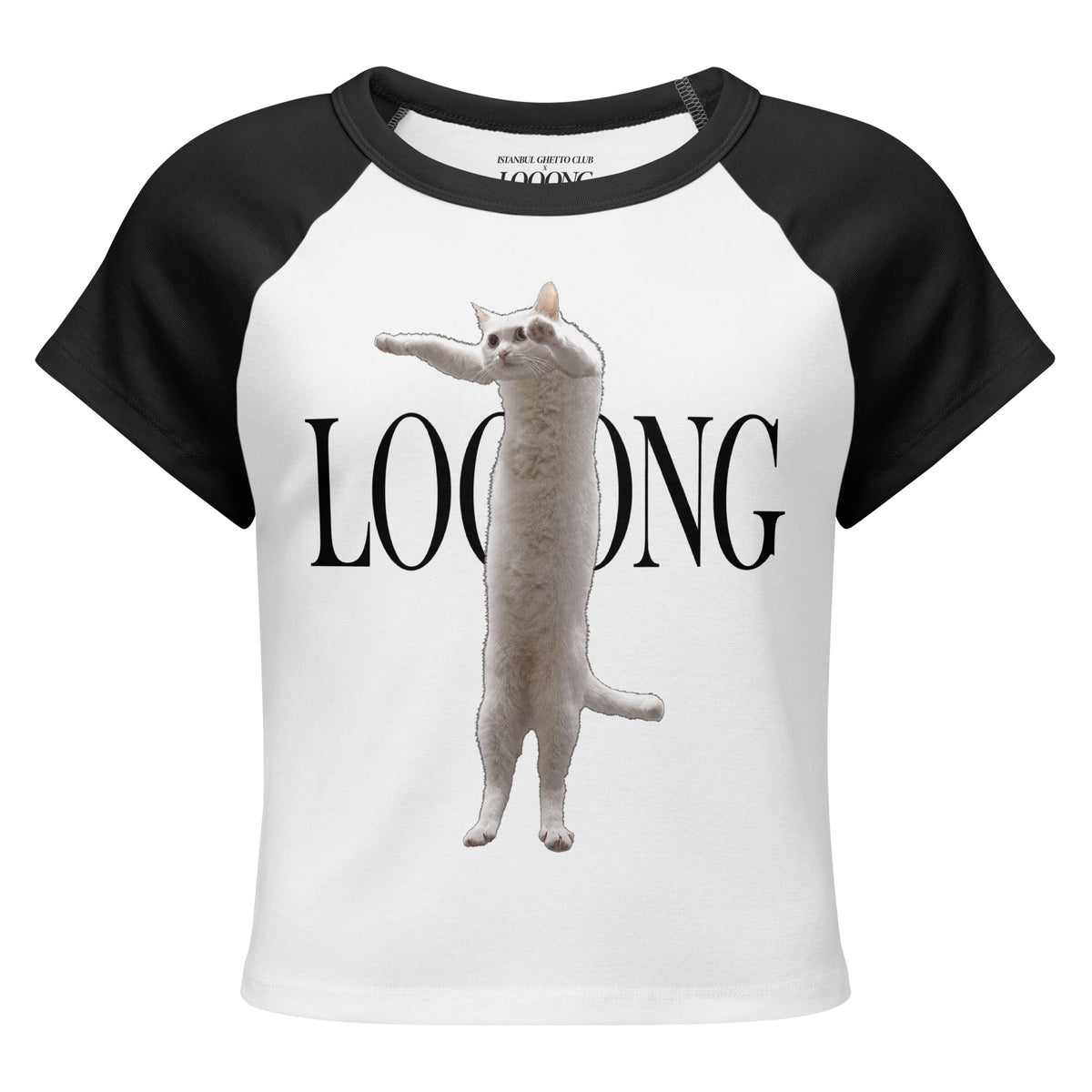 Looong Cat Women's micro rib raglan tee